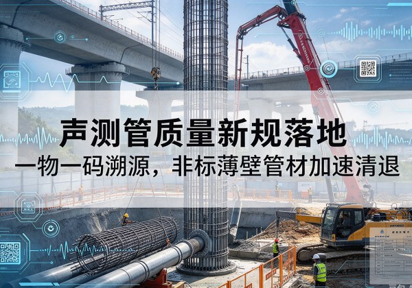 汉台声测管质量新规落地，一物一码溯源，非标薄壁管材加速清退